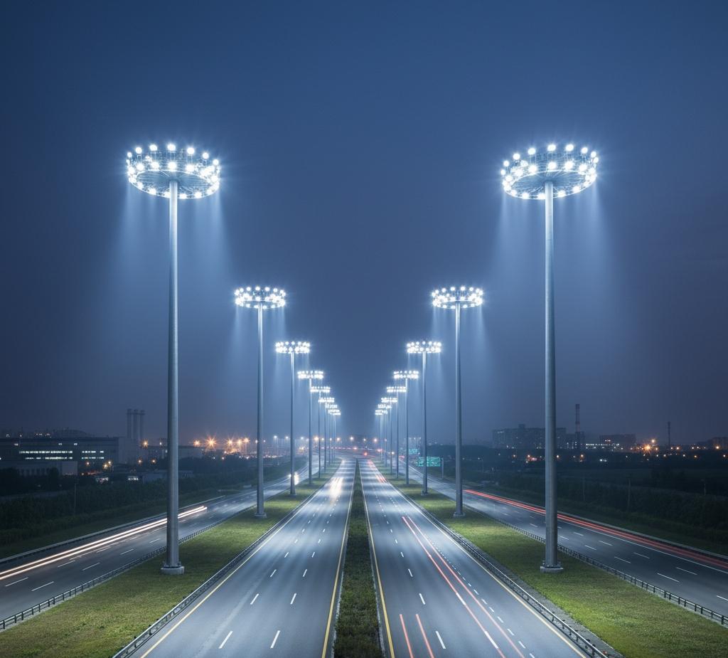 Pioneering Luxury Industrial Branding - Highway High Mast Lighting Grid